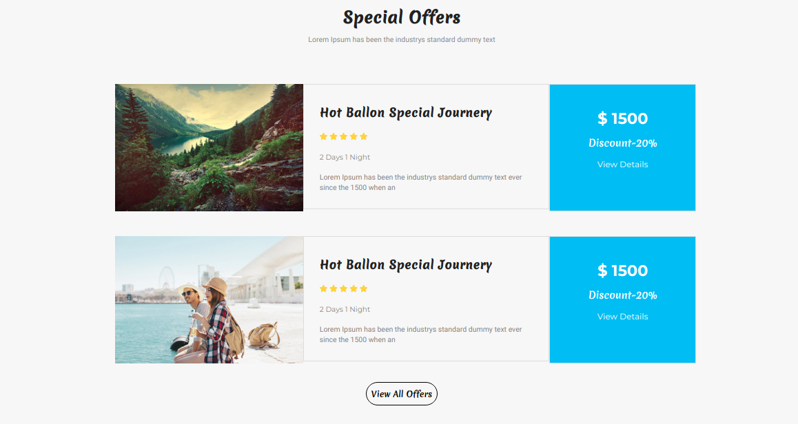 Final display of Featured Product Section